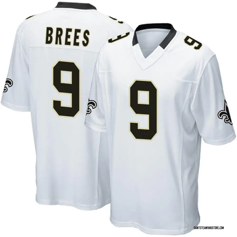 Nike Drew Brees New Orleans Saints Youth Game White Jersey
