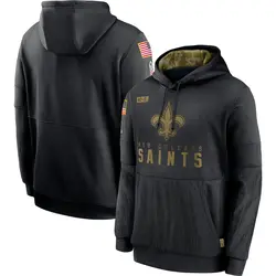 Men's new orleans saints 2018 clearance olive salute to service pullover hoodie